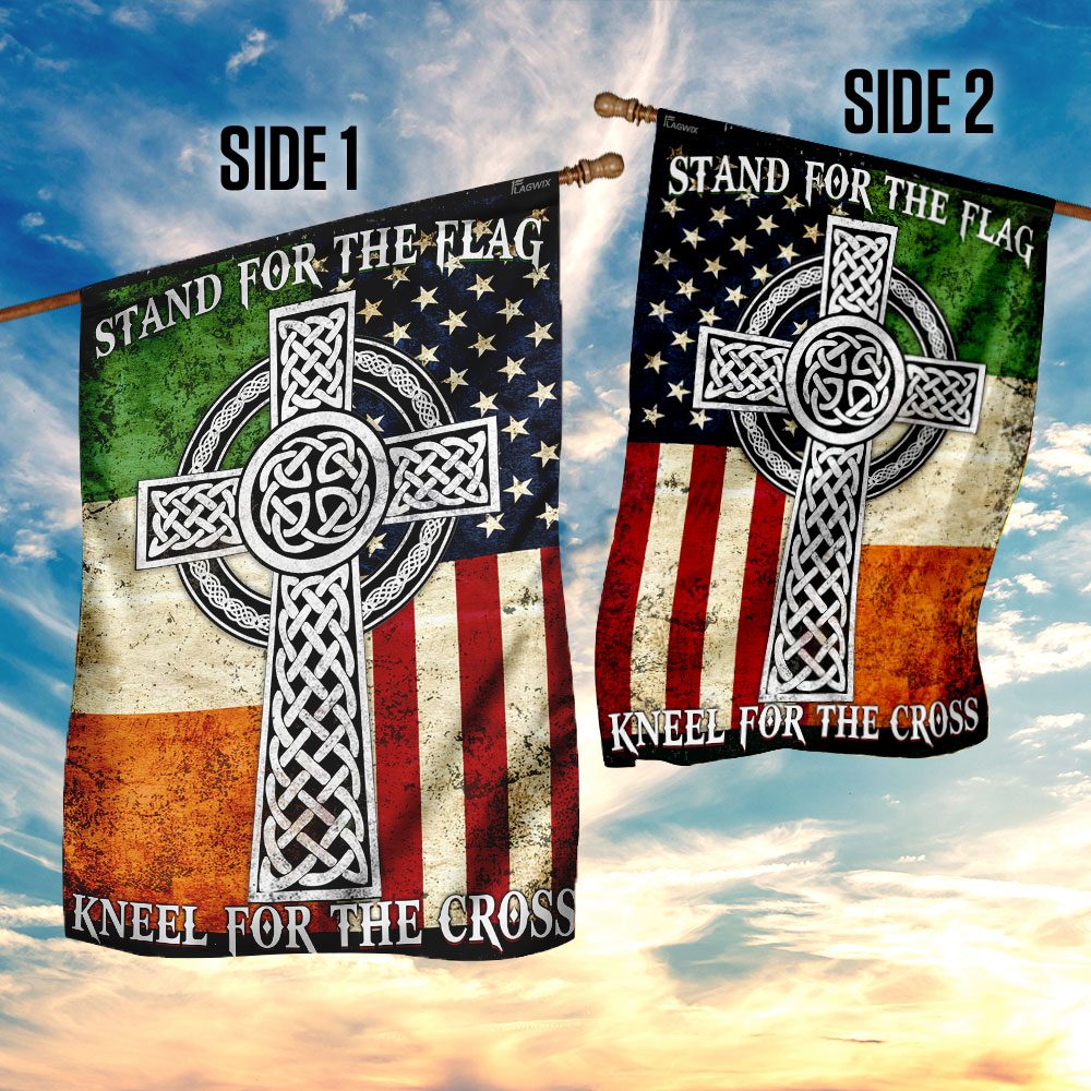 Irish Flag Lapel Pin: Stand For The Flag, Kneel For The Cross (LHA902F) - Image 5