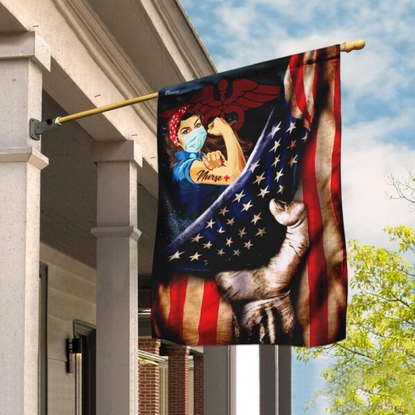 Strong Nurse. America US Flag THN1911F
