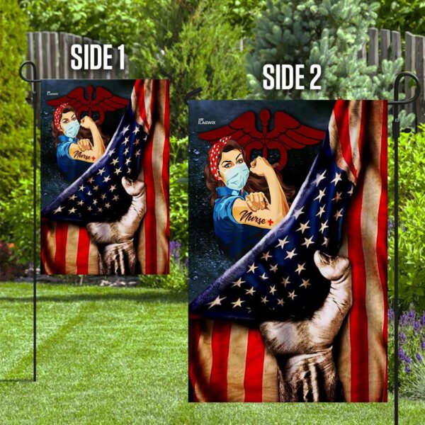 Strong Nurse. America US Flag THN1911F - Image 10