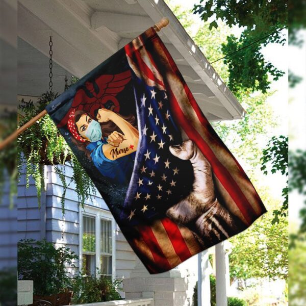 Strong Nurse. America US Flag THN1911F - Image 3