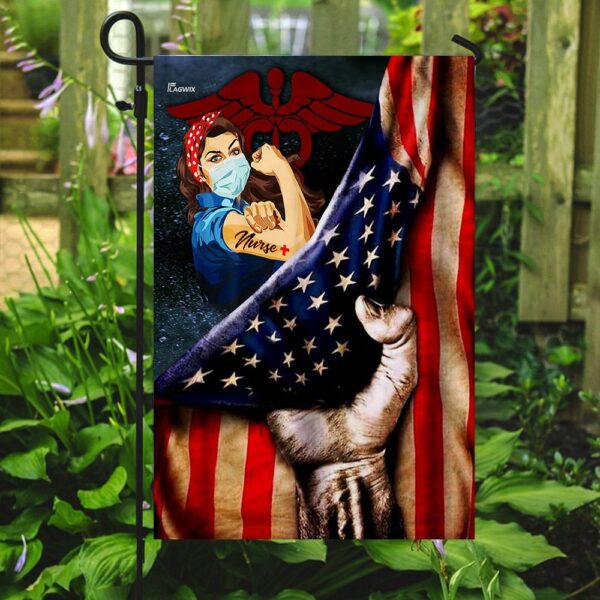 Strong Nurse. America US Flag THN1911F - Image 7