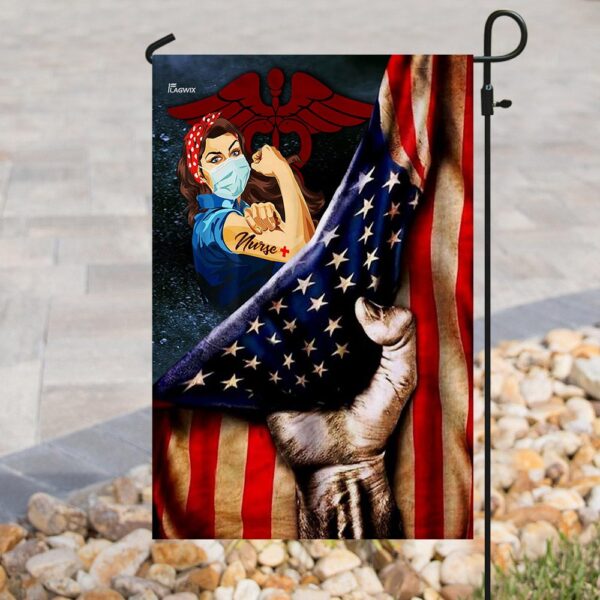 Strong Nurse. America US Flag THN1911F - Image 8