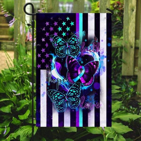 Faith, Hope, Love Suicide Prevention Flag | PSL239F - Image 2