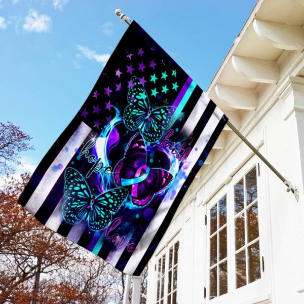 Faith, Hope, Love Suicide Prevention Flag | PSL239F - Image 7
