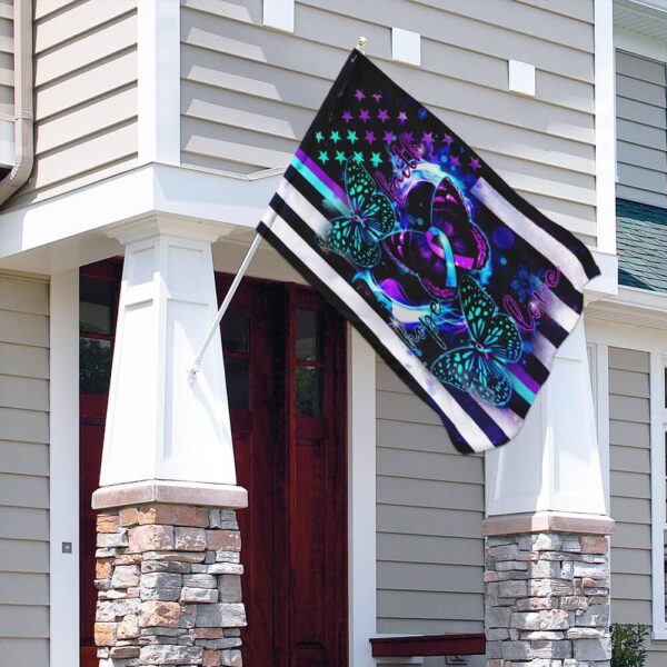 Faith, Hope, Love Suicide Prevention Flag | PSL239F - Image 9