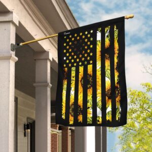 Patriotic Sunflower Decor: American Flag THN2020F