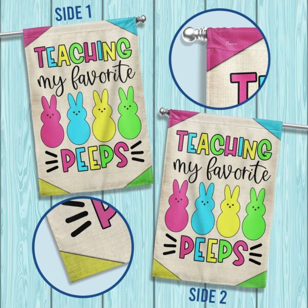 Teacher Easter Flag: My Favorite Peeps Classroom Decor - Image 2