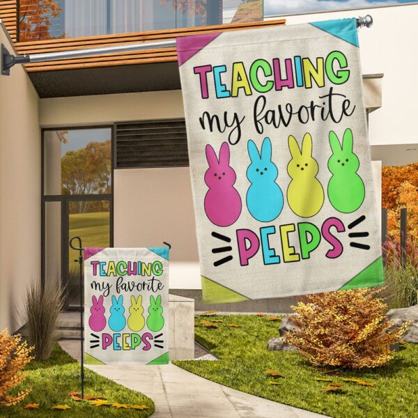 Teacher Easter Flag: My Favorite Peeps Classroom Decor - Image 8