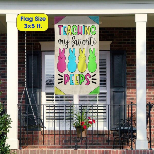 Teacher Easter Flag: My Favorite Peeps Classroom Decor - Image 6