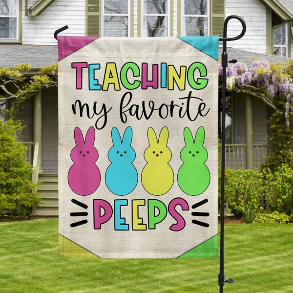 Teacher Easter Flag: My Favorite Peeps Classroom Decor - Image 3