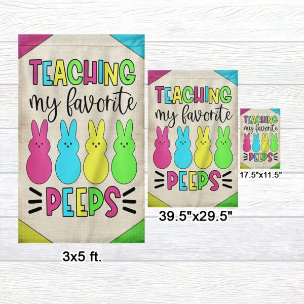 Teacher Easter Flag: My Favorite Peeps Classroom Decor - Image 7