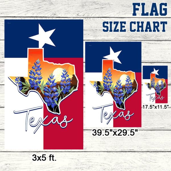 Texas Bluebonnet Flag: State of Texas Pride (TQN1087F) - Image 7