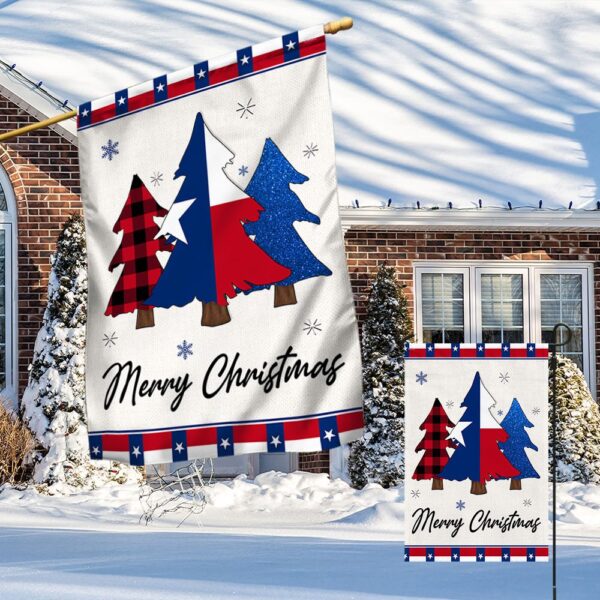Texas Christmas Flag: Festive Holiday Decor (TQN730Fv1) - Image 4