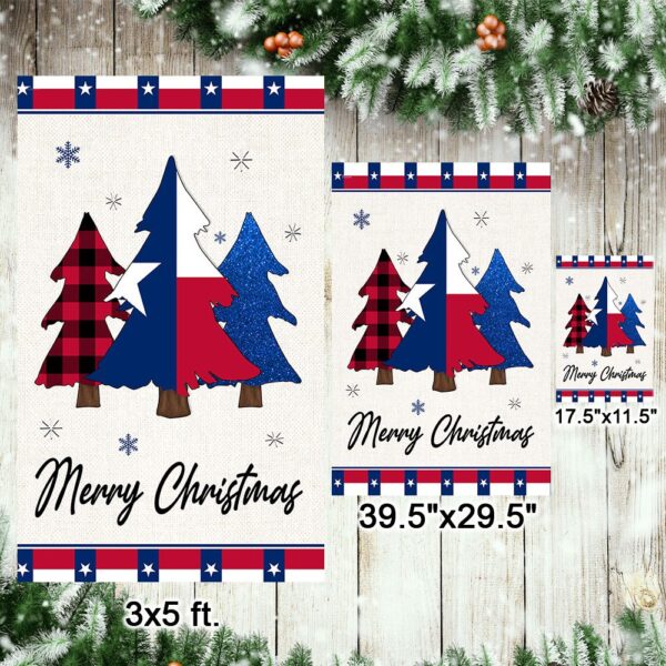 Texas Christmas Flag: Festive Holiday Decor (TQN730Fv1) - Image 7