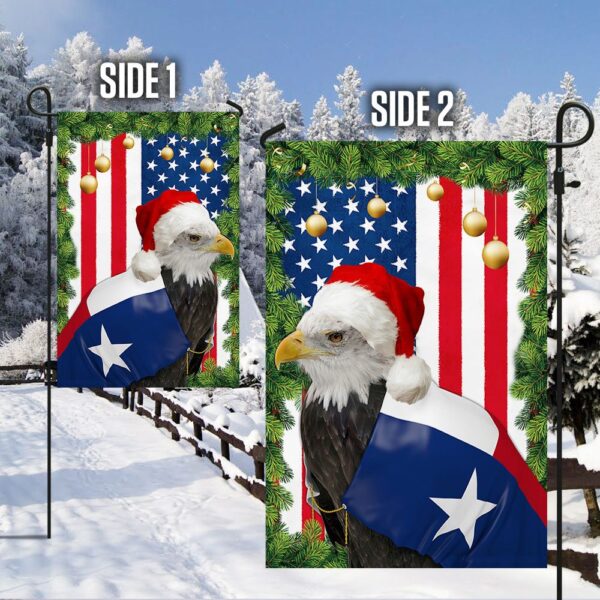 Texas Eagle Christmas Flag: Festive Holiday Decor TQN768F - Image 5