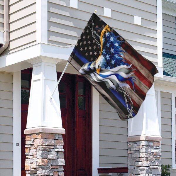 Thin Blue Line American Eagle Flag: PN355F - Show Your Support - Image 4