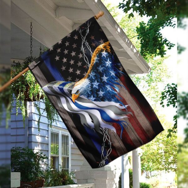 Thin Blue Line American Eagle Flag: PN355F - Show Your Support - Image 3
