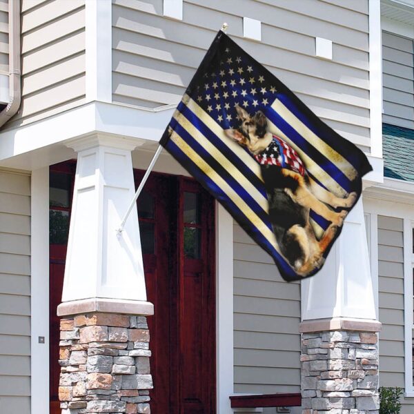 Thin Blue Line German Shepherd Flag PSL271Fv1 - Image 4