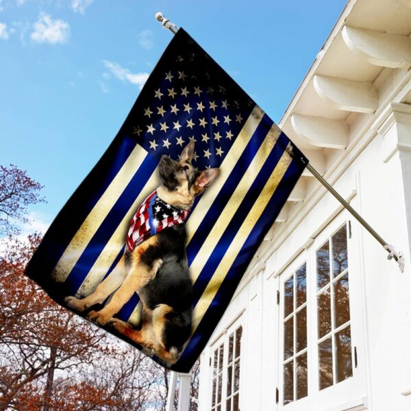 Thin Blue Line German Shepherd Flag PSL271Fv1 - Image 2
