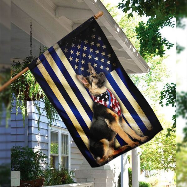 Thin Blue Line German Shepherd Flag PSL271Fv1 - Image 3