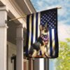Thin Blue Line German Shepherd Flag PSL271Fv1