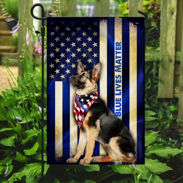 Thin Blue Line German Shepherd Flag PSL271Fv2 - Image 7