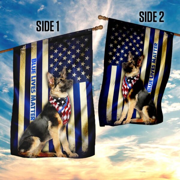 Thin Blue Line German Shepherd Flag PSL271Fv2 - Image 5