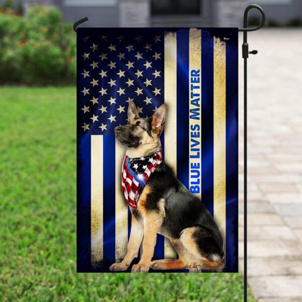 Thin Blue Line German Shepherd Flag PSL271Fv2 - Image 6
