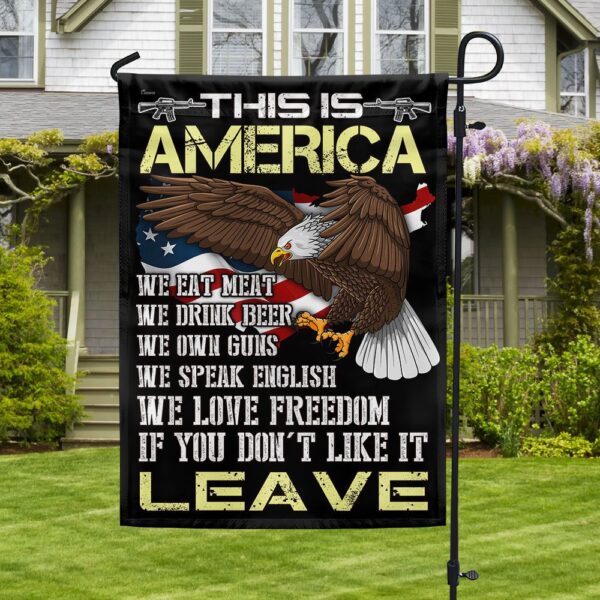 Patriotic Eagle Flag: We Love Freedom - TQN1149F - Image 3