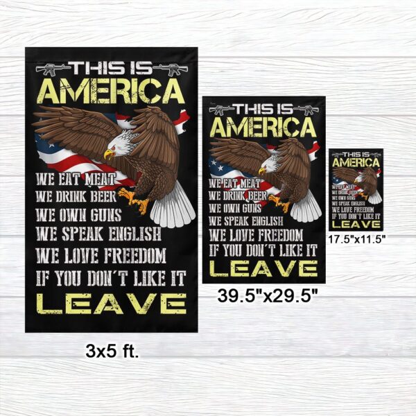 Patriotic Eagle Flag: We Love Freedom - TQN1149F - Image 7