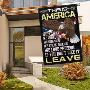 Patriotic Eagle Flag: We Love Freedom - TQN1149F
