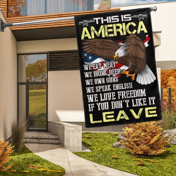 Patriotic Eagle Flag: We Love Freedom - TQN1149F