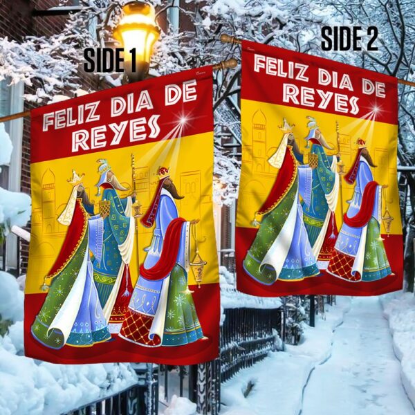Three Kings Day Spain Flag: Feliz Dia De Reyes Celebration Decor MLN797F - Image 2