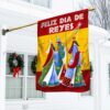 Three Kings Day Spain Flag: Feliz Dia De Reyes Celebration Decor MLN797F