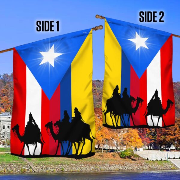 Three Wise Men Flags: Puerto Rico & Colombia - LNT743F - Image 2