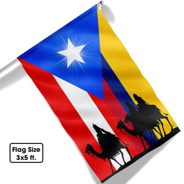 Three Wise Men Flags: Puerto Rico & Colombia - LNT743F - Image 6