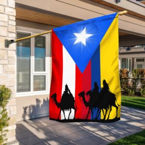 Three Wise Men Flags: Puerto Rico & Colombia - LNT743F