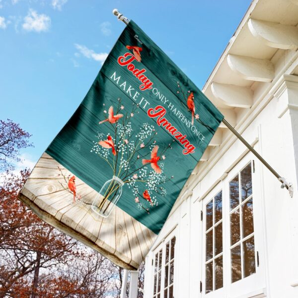 Today Only: Cardinal & Flower Flag - Limited Time Offer - Image 2