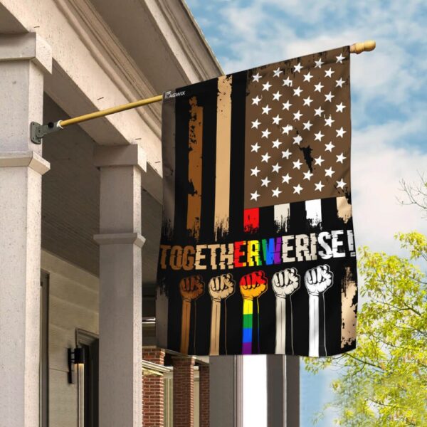 Together We Rise Black Lives Matter Flag THB2195F1