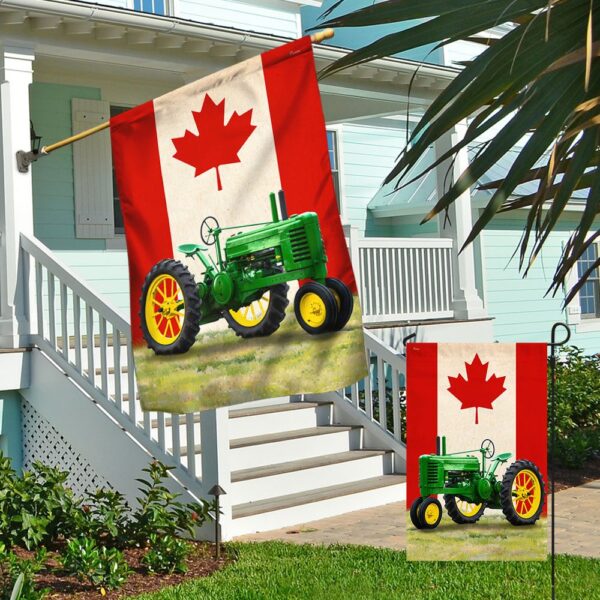Canadian Flag Tractor T-Shirt: Proud Farmer Apparel - Image 4