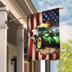Tractor Farmer American Flag THB2370F1