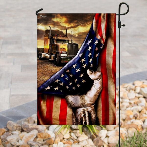 American Flag Trucker Hat THN2021F2: Patriotic Headwear - Image 8