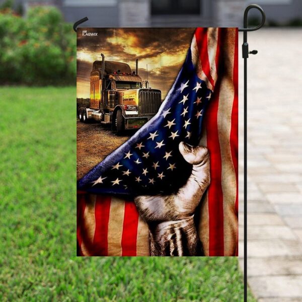 American Flag Trucker Hat THN2021F2: Patriotic Headwear - Image 6