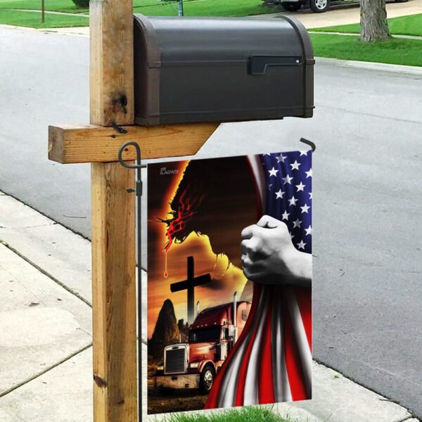 Trucker Jesus Flag: Christian American Flag THH2369F - Image 9
