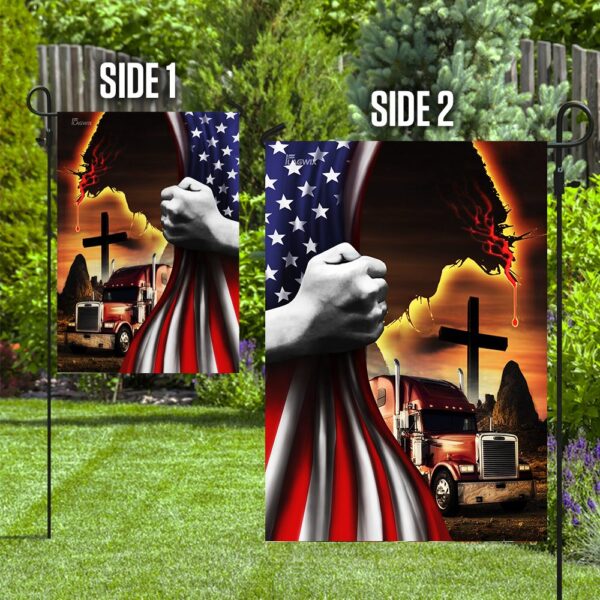 Trucker Jesus Flag: Christian American Flag THH2369F - Image 10