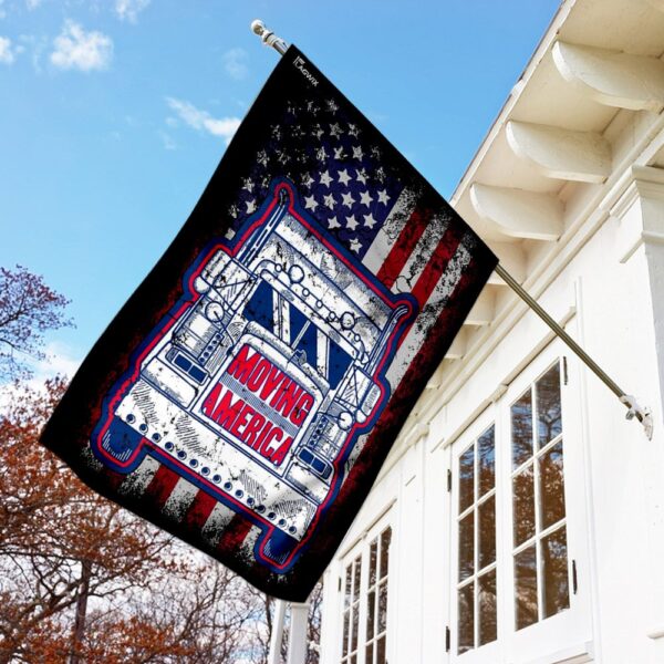 Truckers Move America Flag: THN2021F3 - Support American Truckers - Image 2