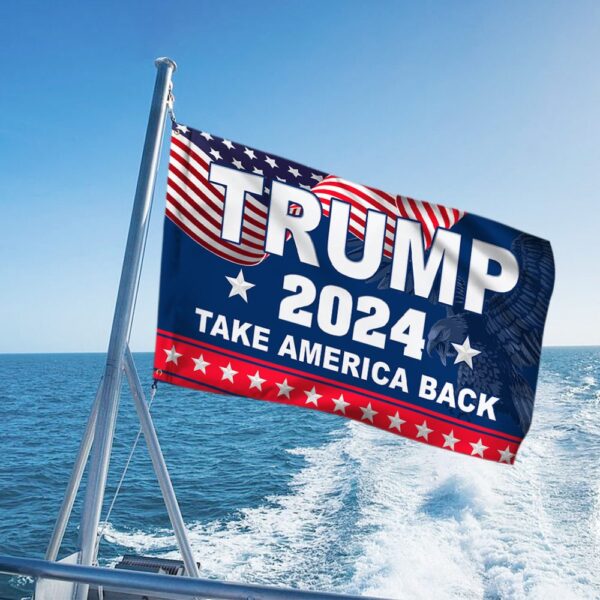 Trump 2024 Grommet Flag: Take America Back - Image 4