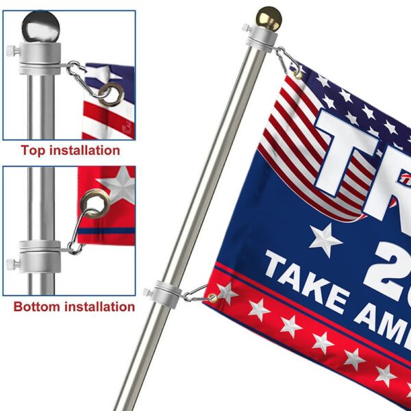 Trump 2024 Grommet Flag: Take America Back - Image 6