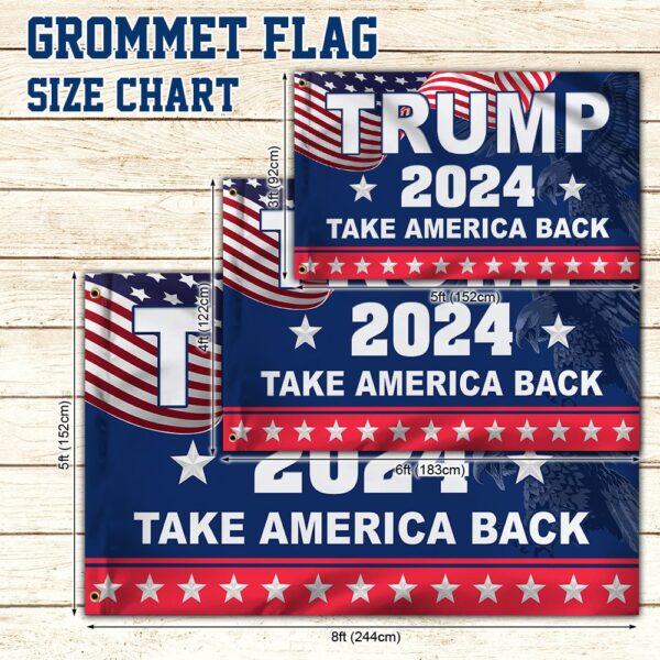 Trump 2024 Grommet Flag: Take America Back - Image 5