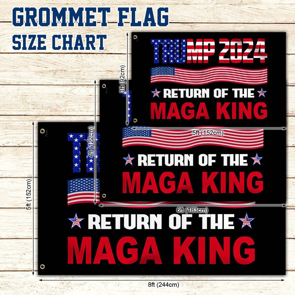 Trump 2024 MAGA King Grommet Flag: TQN313GF - Image 5